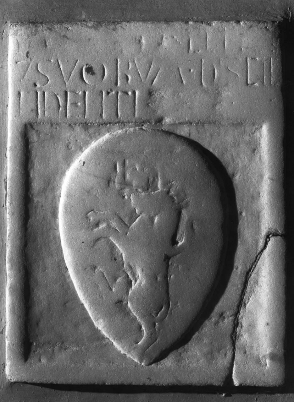 stemma (targa) - manifattura toscana (sec. XV)