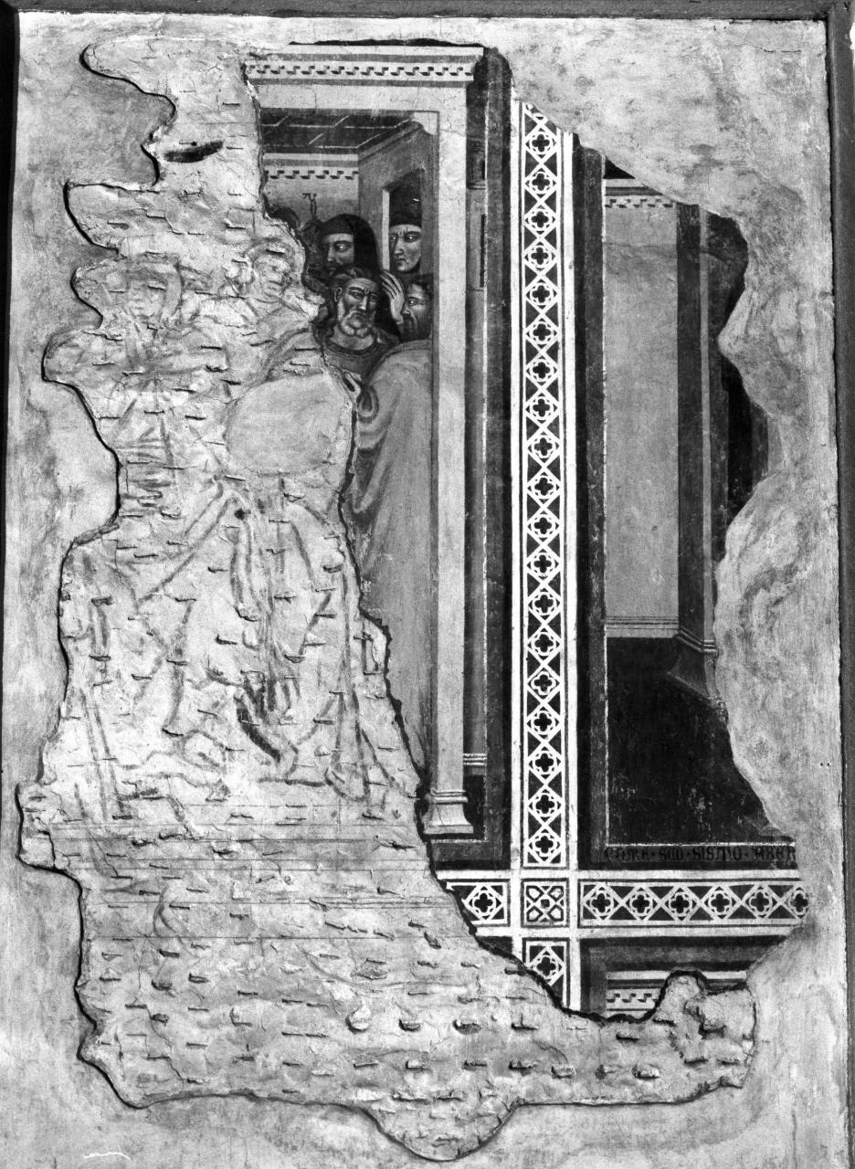 episodi della vita di papa Sisto II (dipinto, frammento) di Maestro di Barberino (sec. XIV)