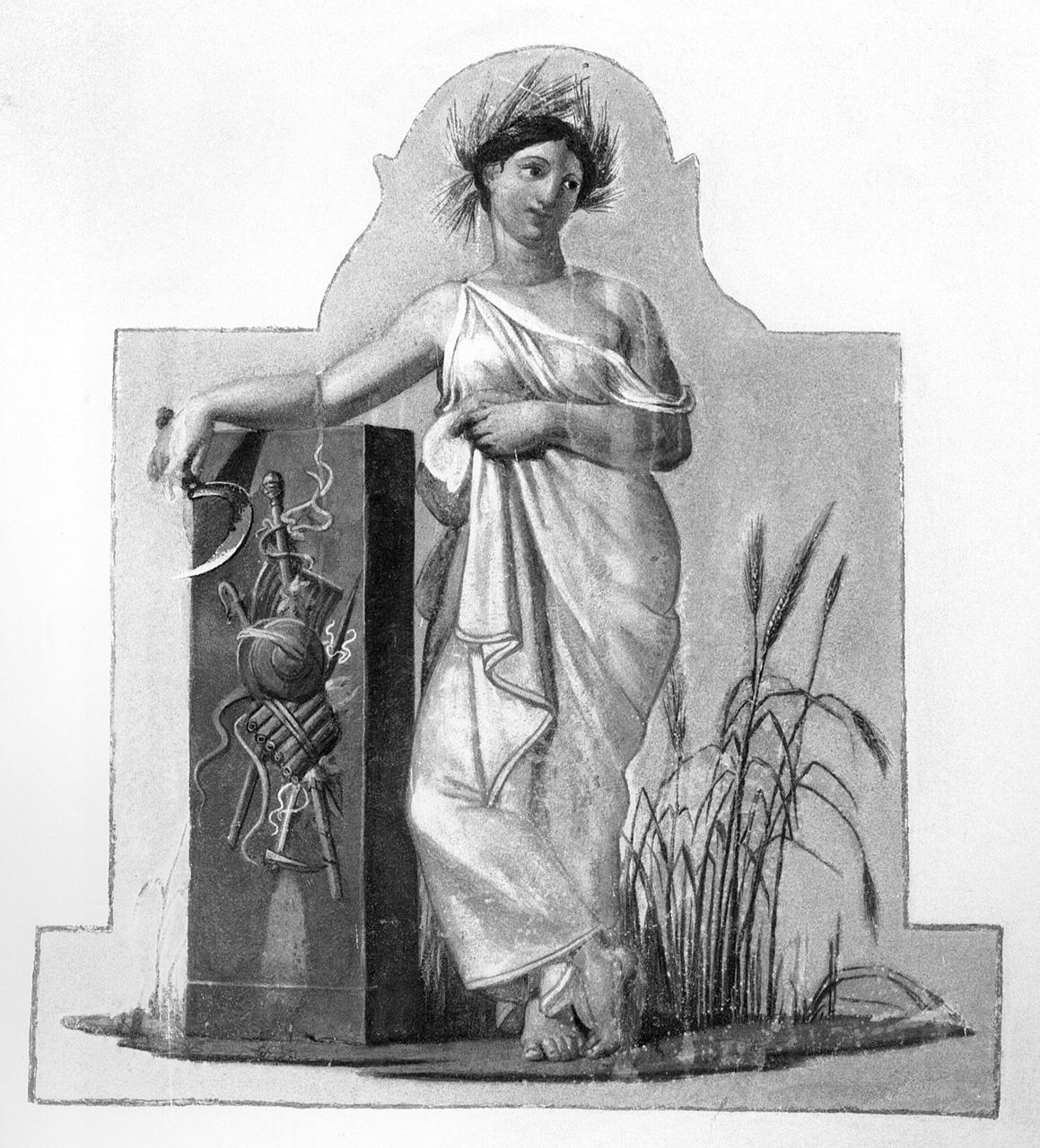 Cerere (dipinto, elemento d'insieme) di Cigheri Vincenzo (sec. XIX)