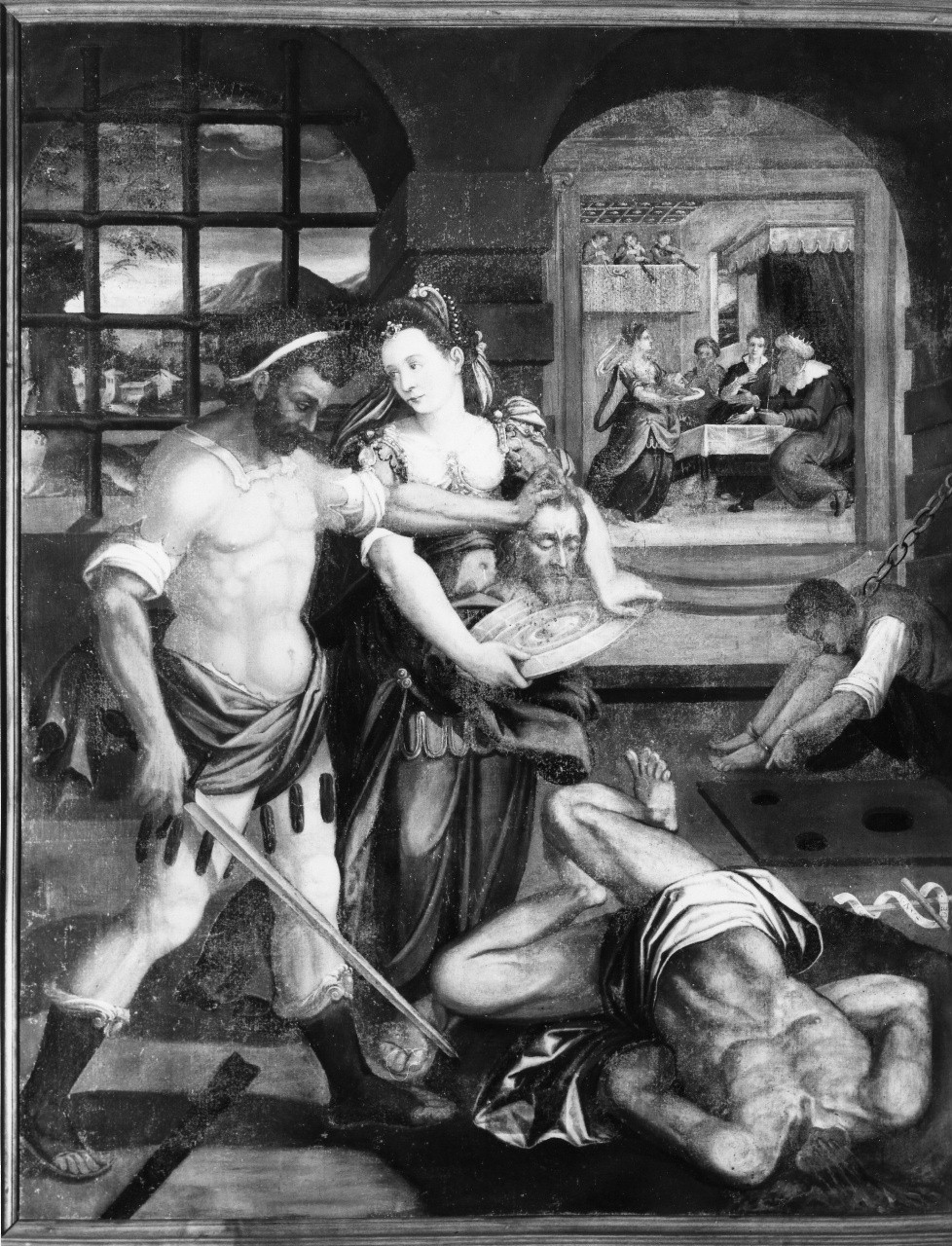 decapitazione di San Giovanni Battista (dipinto) - ambito toscano (sec. XVI)