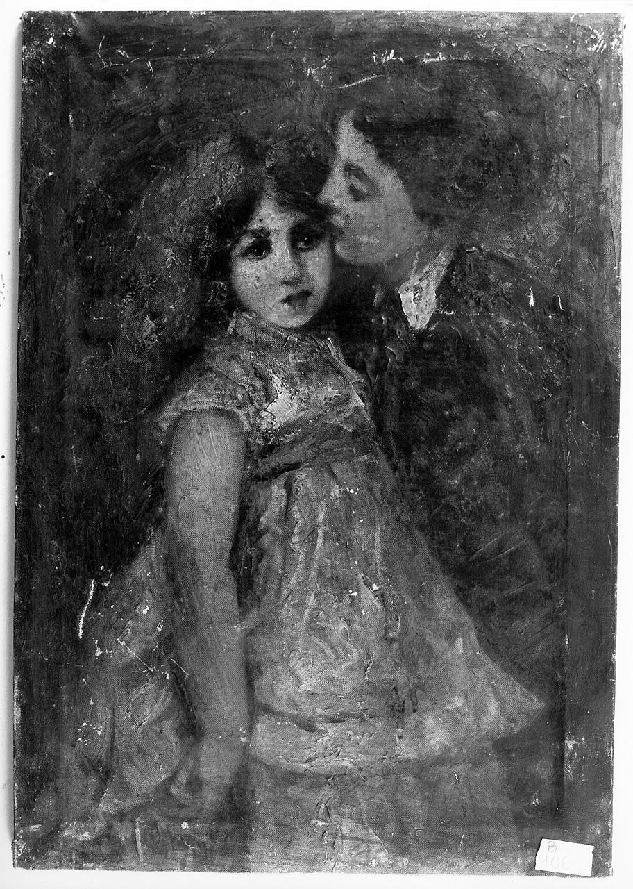 figura femminile con bambina (dipinto) - ambito italiano (primo quarto sec. XX)