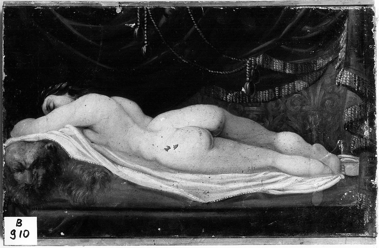 figura femminile nuda (dipinto) - ambito romano (seconda metà sec. XIX)