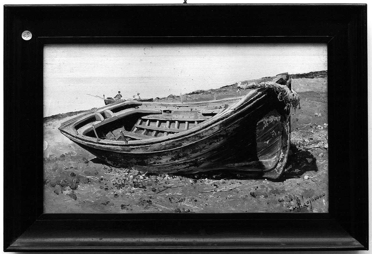 barca (dipinto) di Lojacono Francesco (fine sec. XIX)