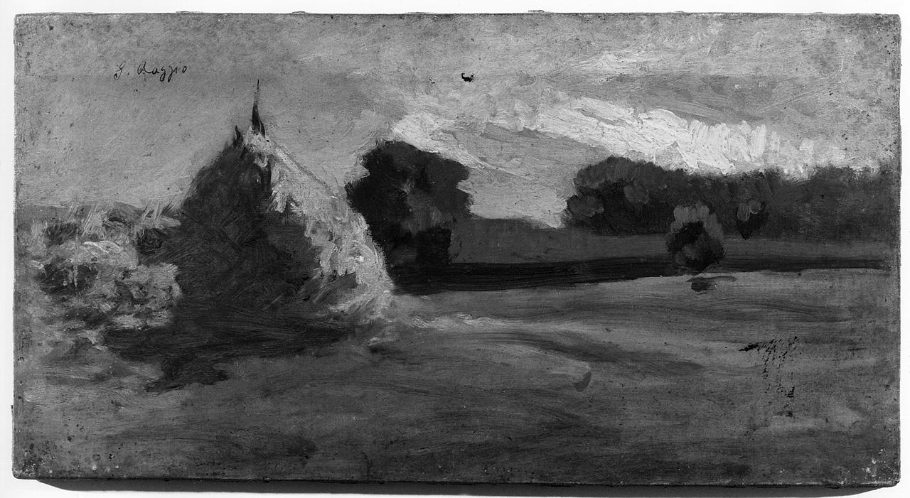 paesaggio (dipinto) di Raggio Giuseppe (seconda metà sec. XIX)
