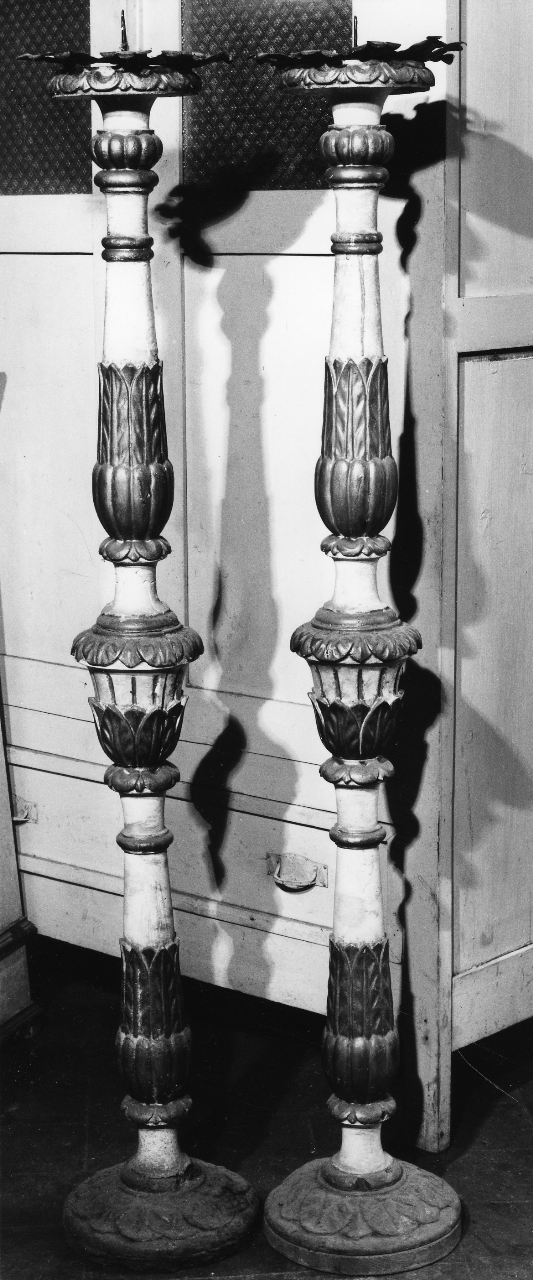candeliere, serie - bottega toscana (inizio sec. XIX)