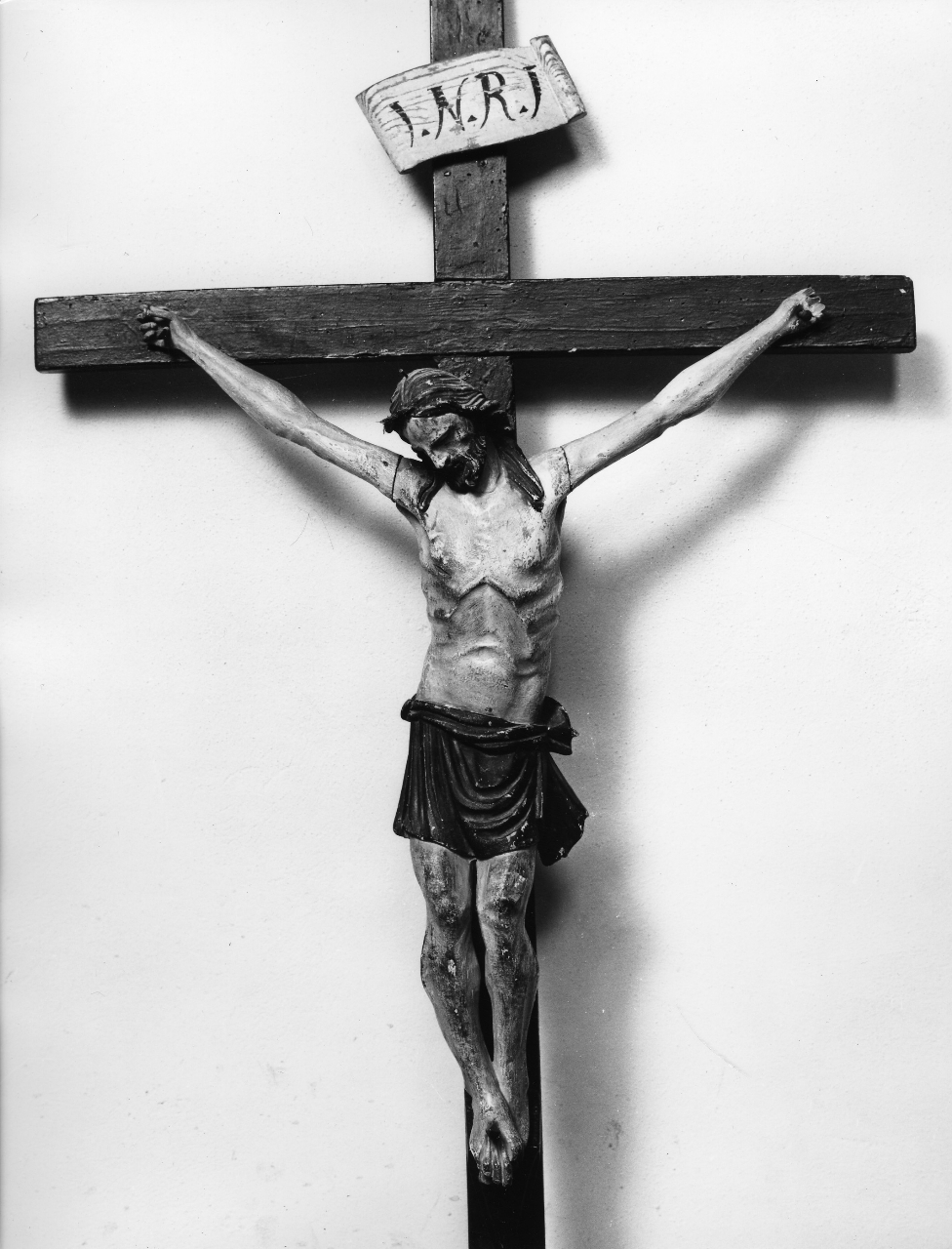 Cristo crocifisso (crocifisso di sacrestia) - bottega toscana (fine/inizio secc. XVII/ XVIII)