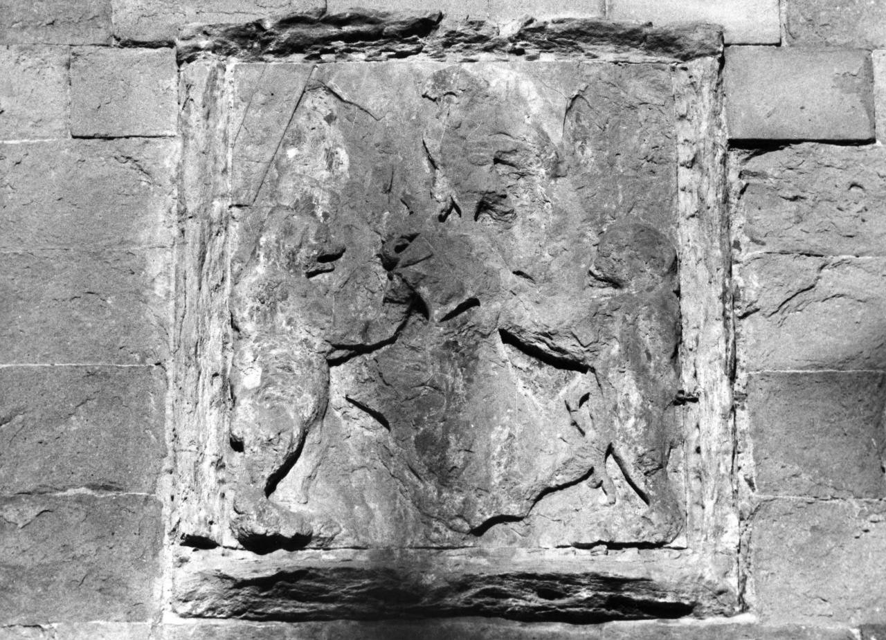 stemma con cimiero (rilievo) - manifattura toscana (sec. XV)