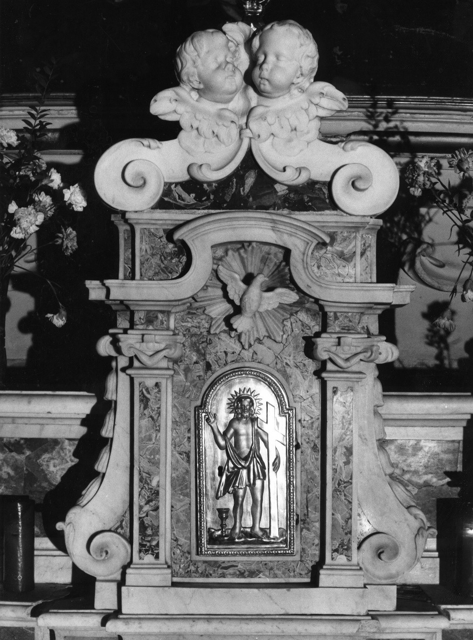 Cristo risorto (tabernacolo - a frontale architettonico) - bottega toscana (primo quarto sec. XVIII)