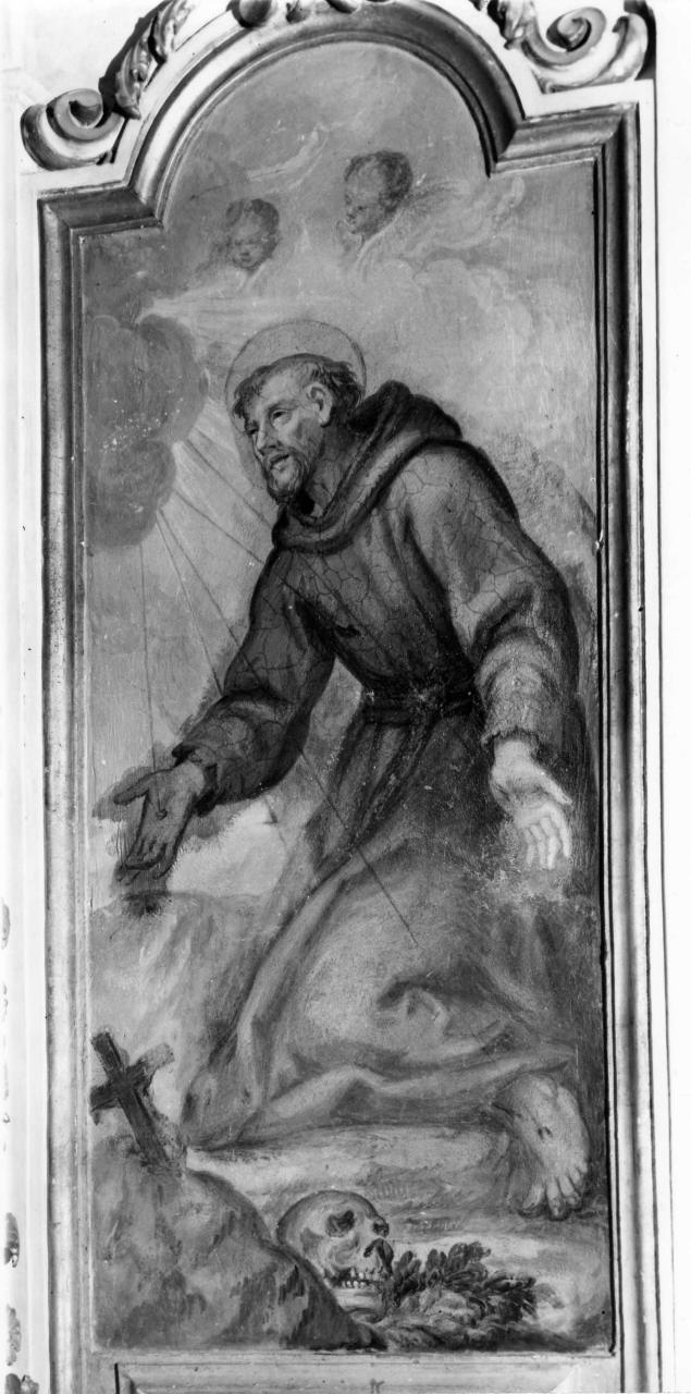 San Francesco d'Assisi riceve le stimmate (dipinto) - ambito toscano (seconda metà sec. XVIII)