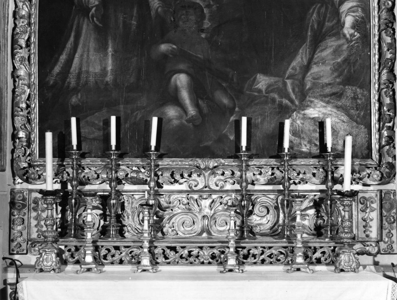 gradino d'altare - bottega toscana (seconda metà sec. XVII)