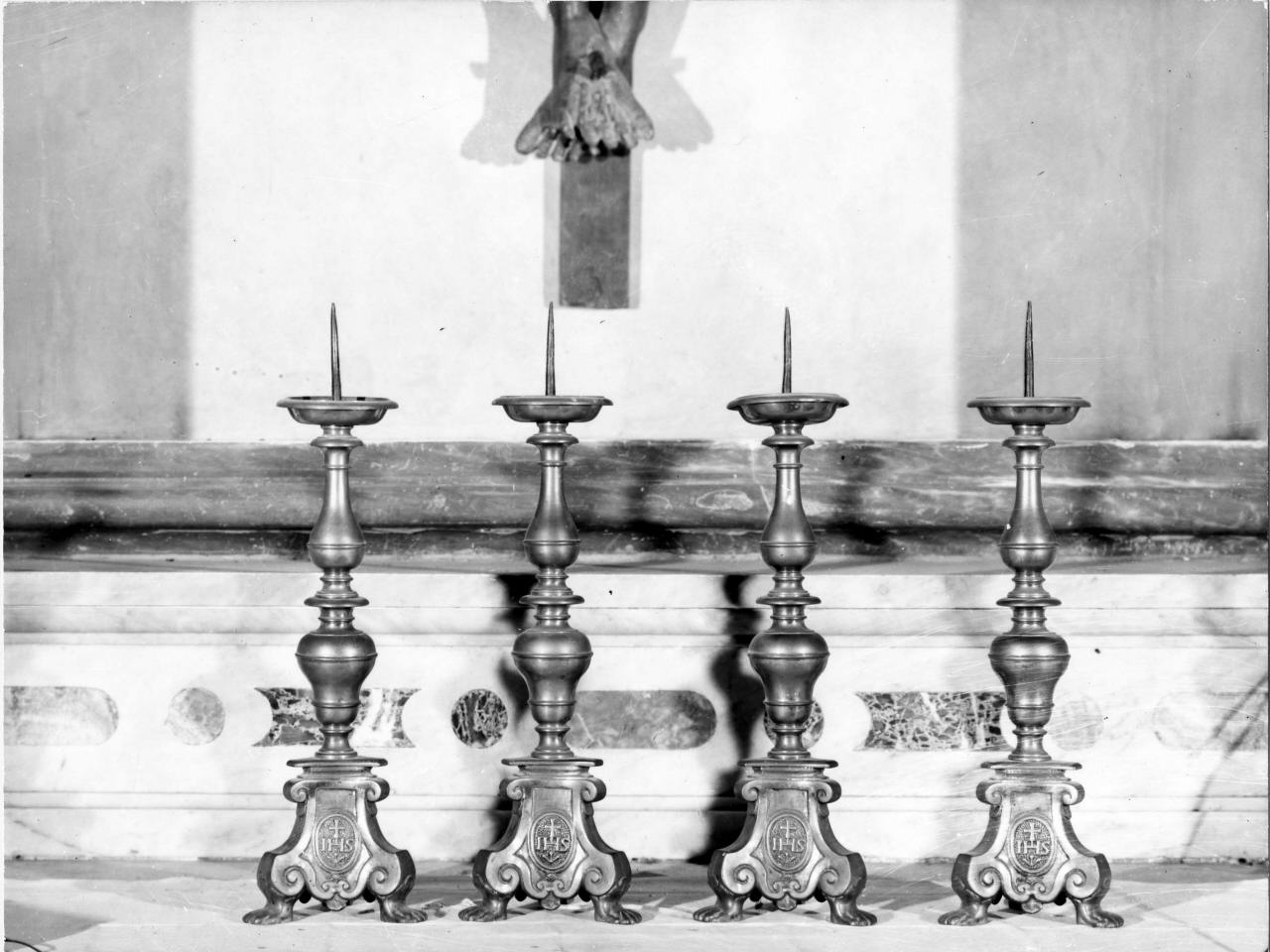 candeliere, serie - produzione toscana (metà sec. XVIII)