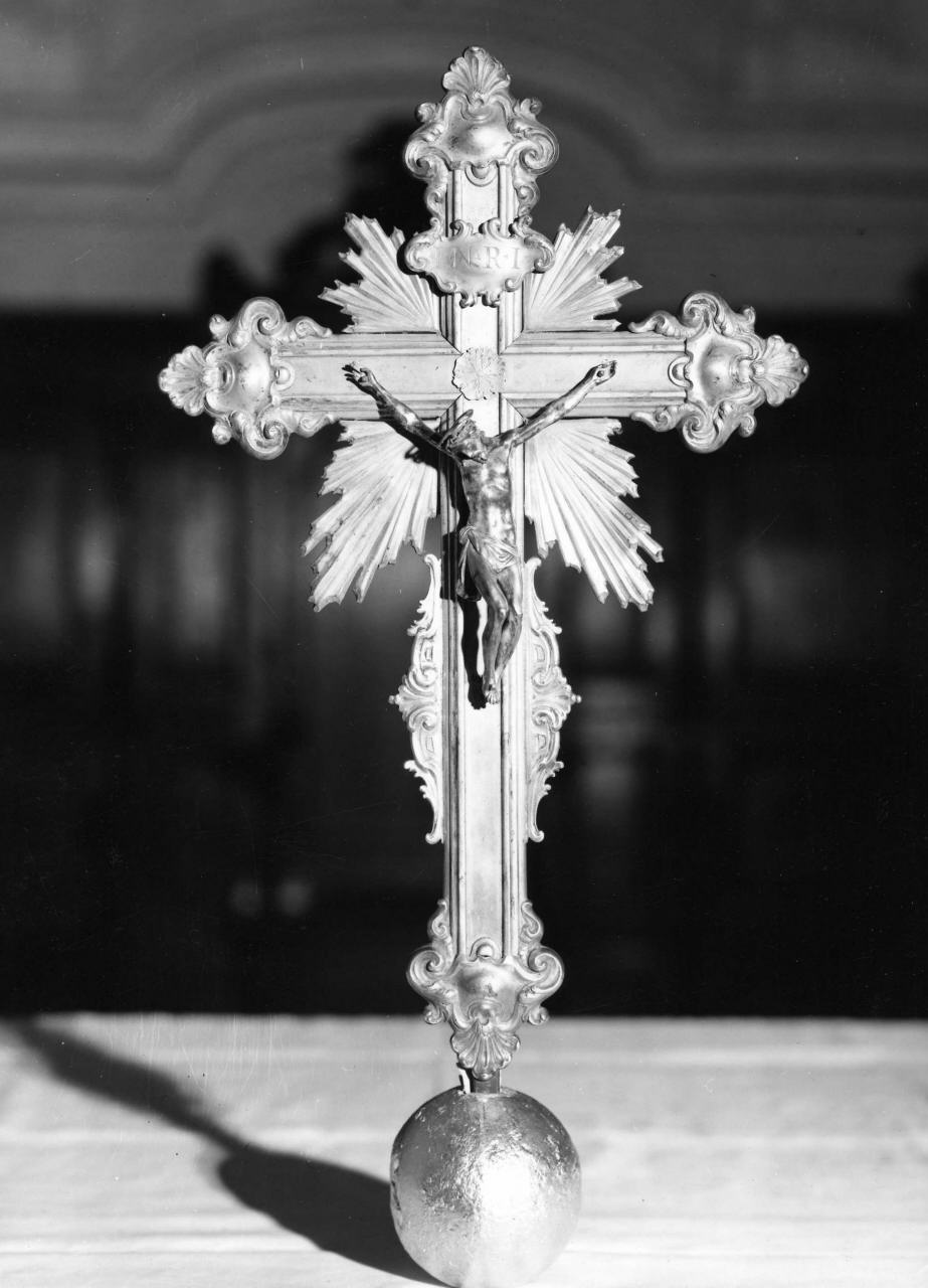 Cristo crocifisso (croce processionale) - bottega toscana (metà sec. XVIII)