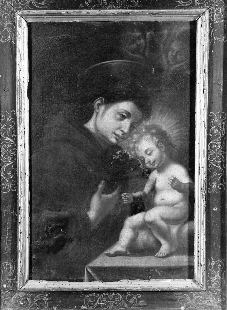 Sant'Antonio da Padova con il bambino (dipinto) - ambito toscano (sec. XVII)