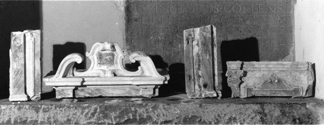 tabernacolo, frammento - produzione toscana (seconda metà sec. XVIII)