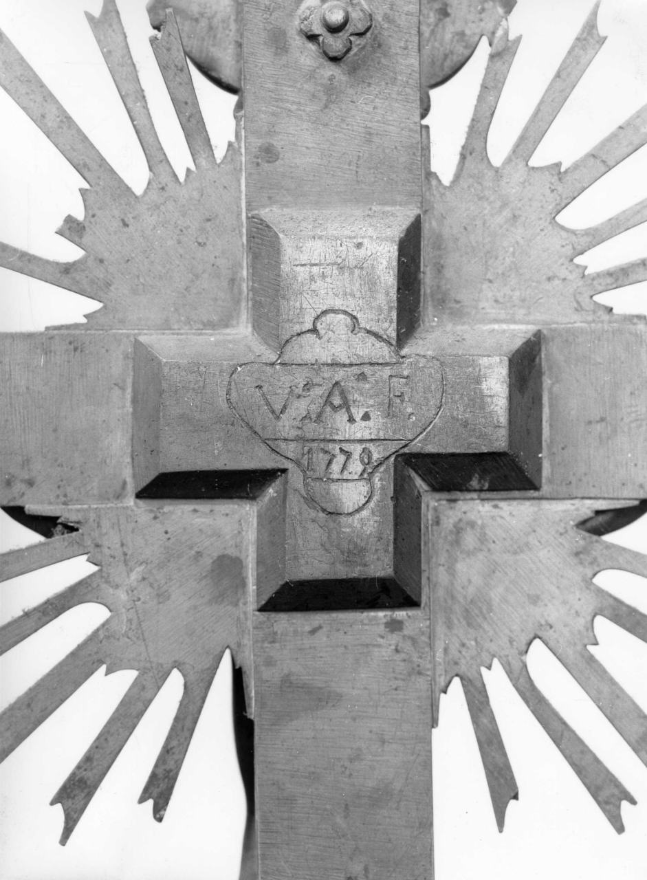 Cristo crocifisso (croce d'altare, elemento d'insieme) - produzione toscana (ultimo quarto sec. XVIII)