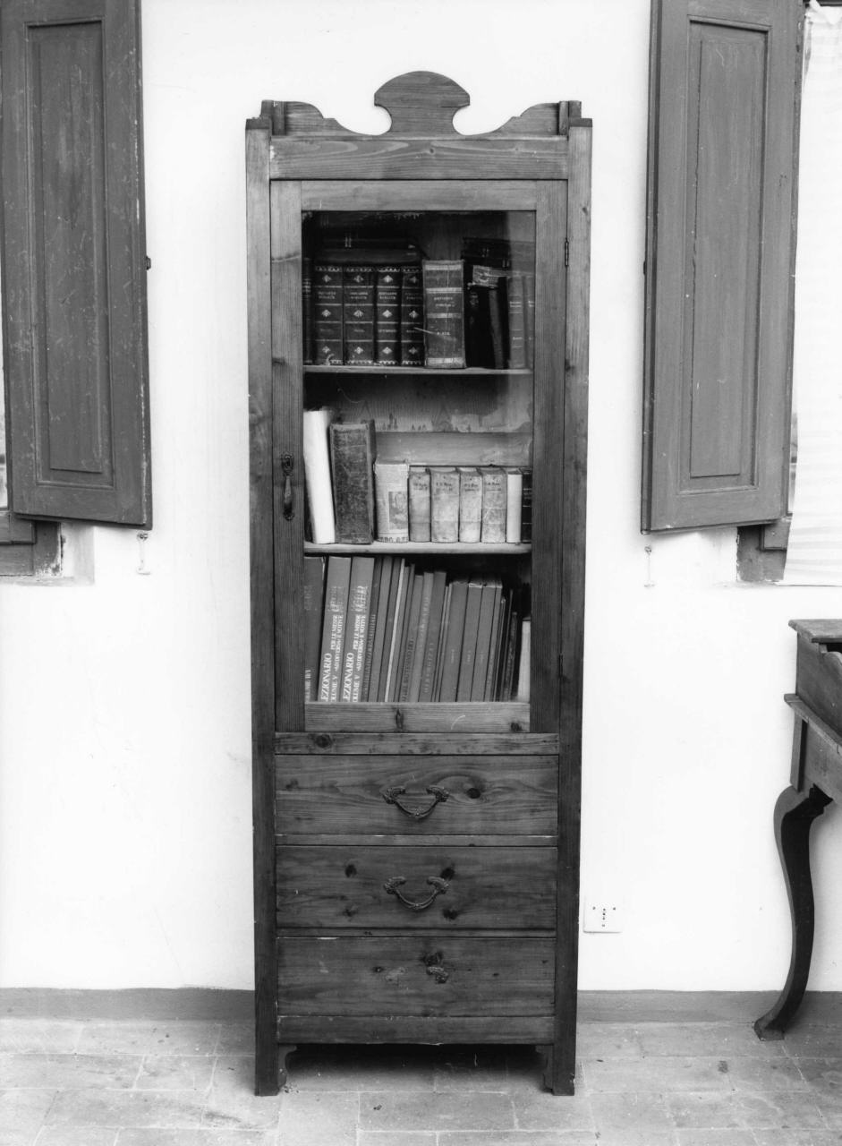 armadio libreria, serie - bottega italiana (primo quarto sec. XX)