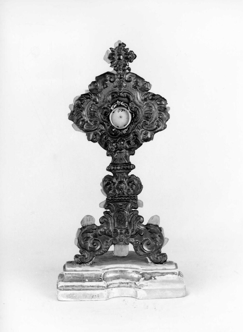 reliquiario - a ostensorio - bottega toscana (metà sec. XVIII)