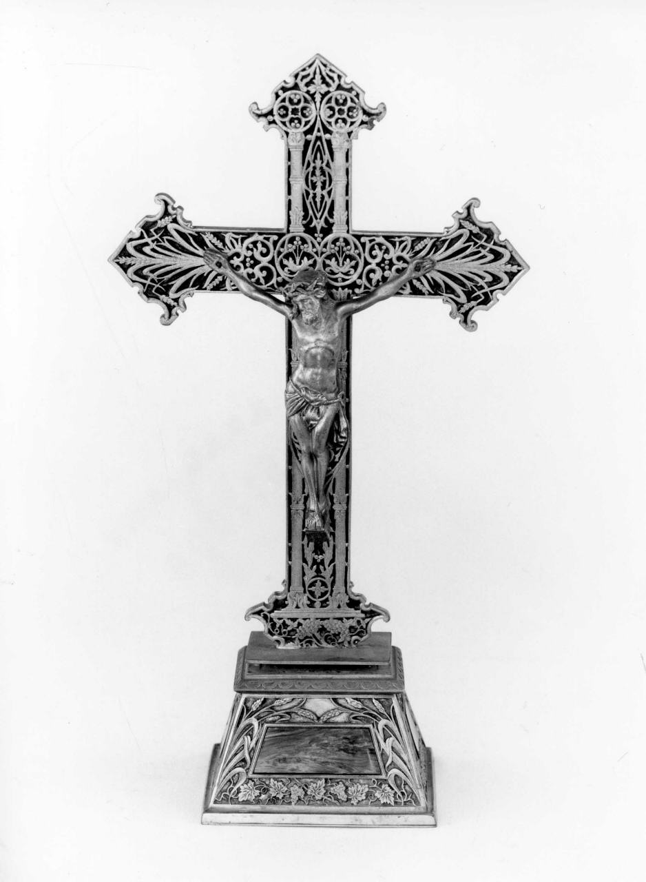 Cristo crocifisso (croce da tavolo) - produzione italiana (sec. XX)