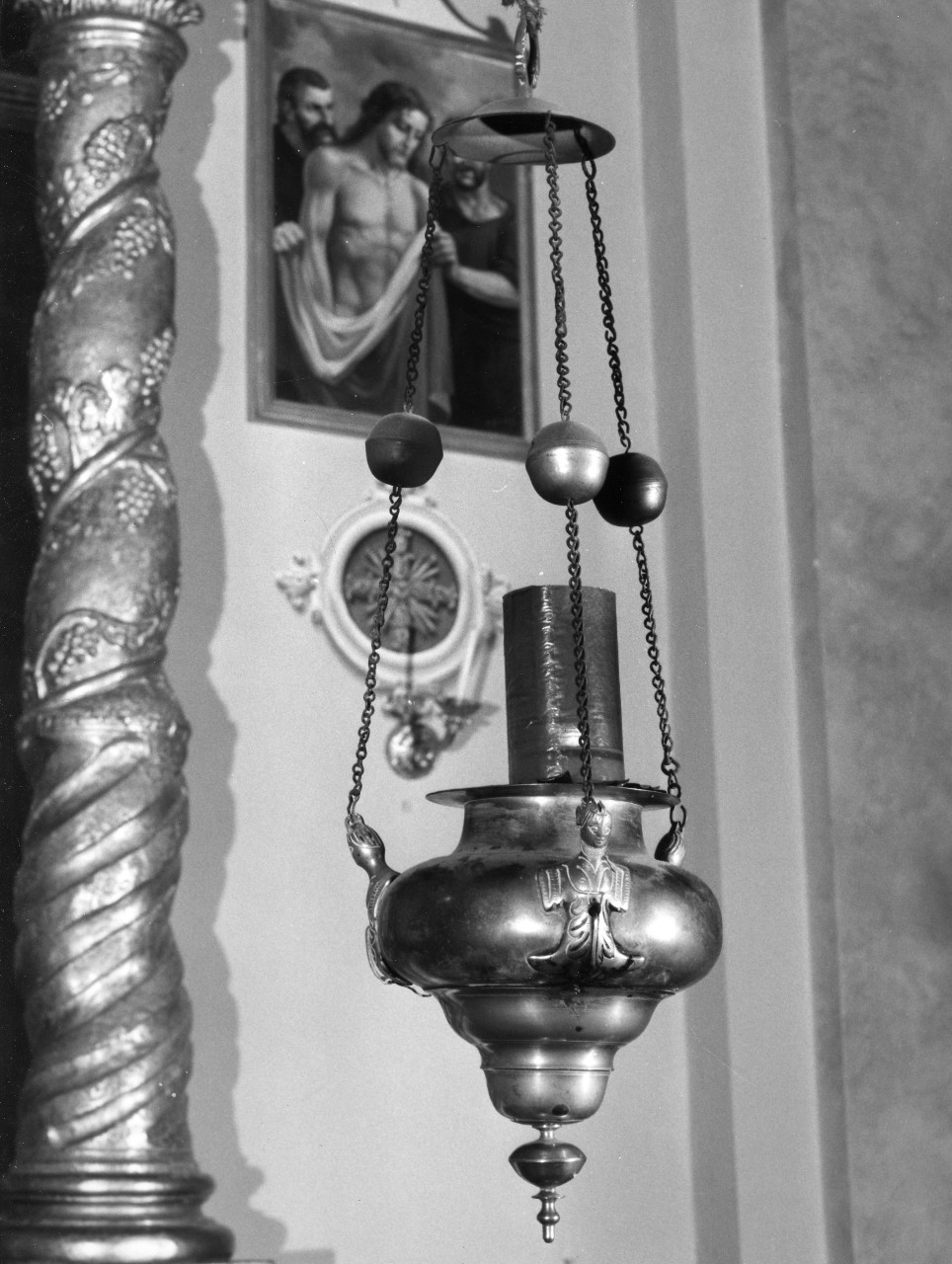 candelabro, serie - bottega toscana (metà sec. XVII, sec. XIX)