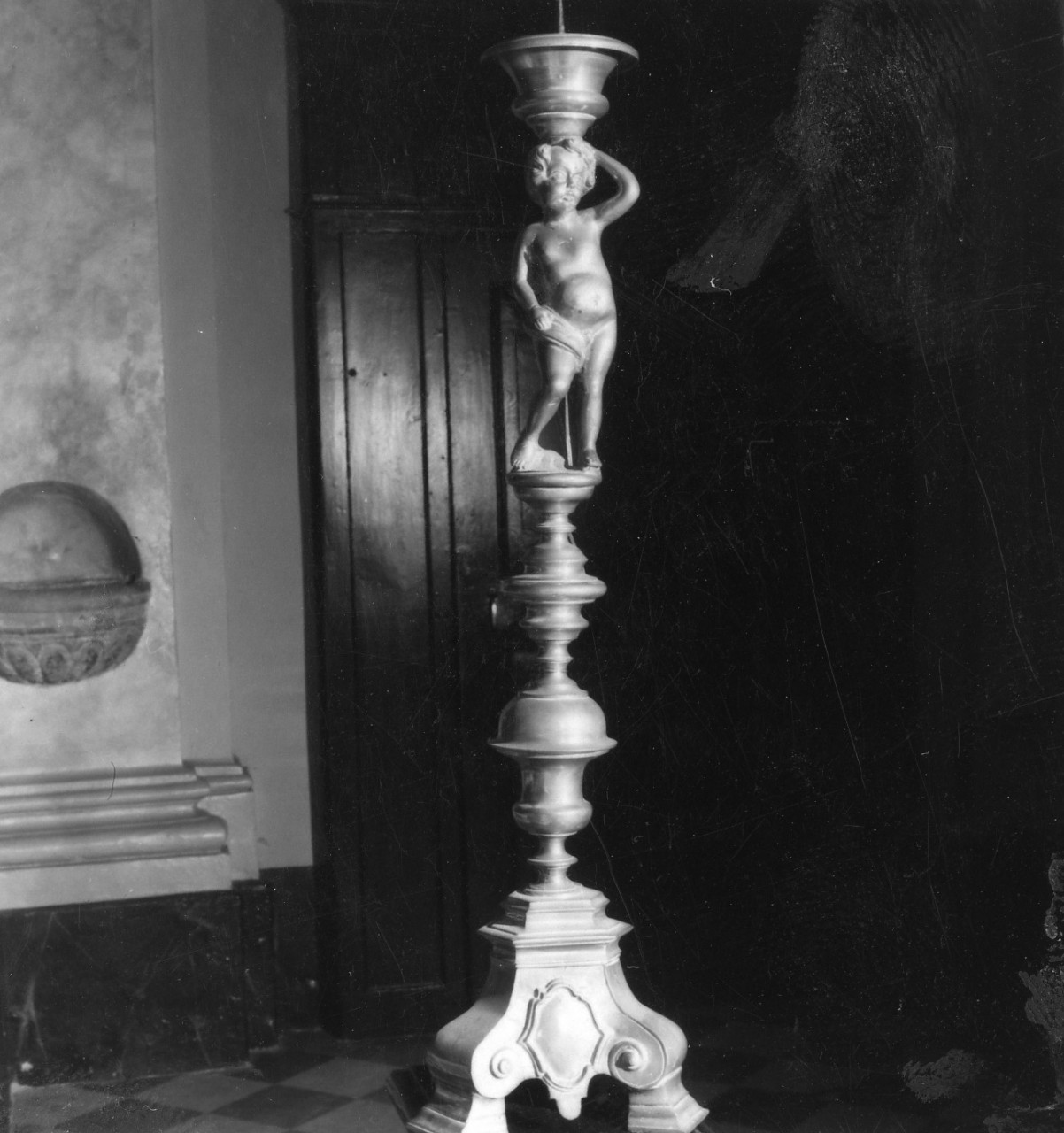 candelabro, serie - bottega toscana (primo quarto sec. XVII)