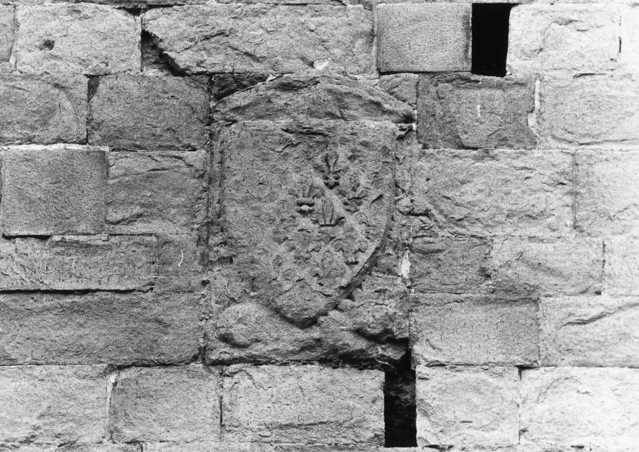 stemma gentilizio della famiglia D'Angiò (rilievo) - manifattura toscana (sec. XIV)