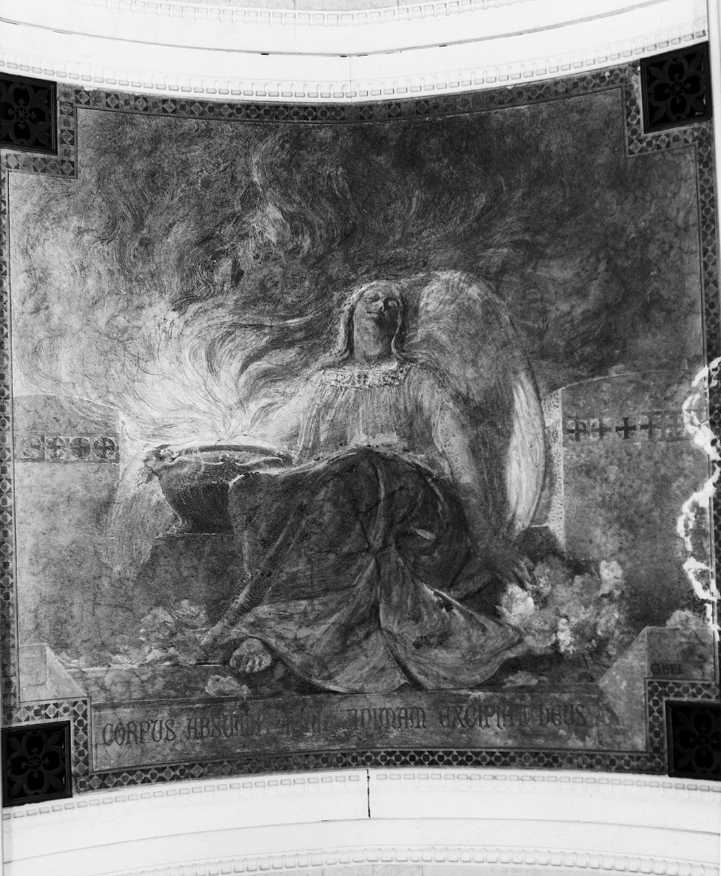 angelo (dipinto) di Lolli Giacomo (sec. XX)