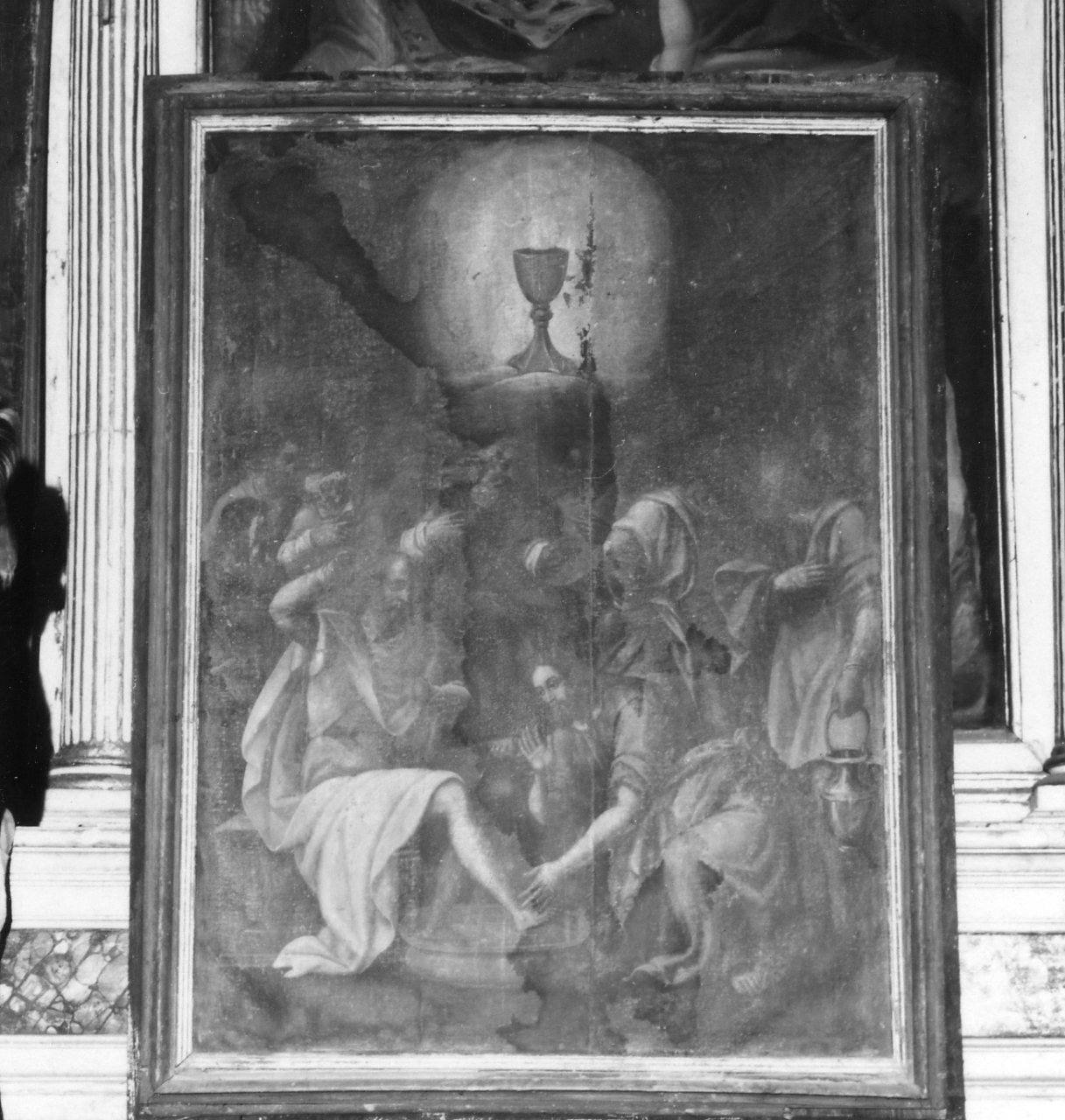 Cristo lava i piedi degli apostoli (dipinto) - ambito toscano (sec. XVII)