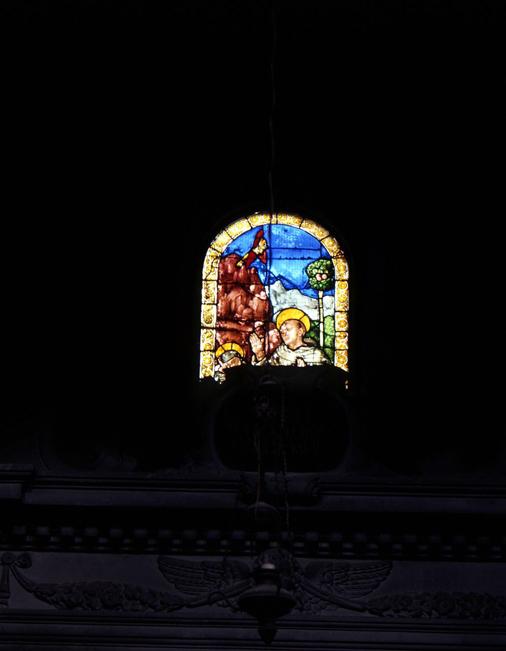 San Francesco d'Assisi riceve le stimmate (vetrata) - bottega fiorentina (primo quarto sec. XVI)