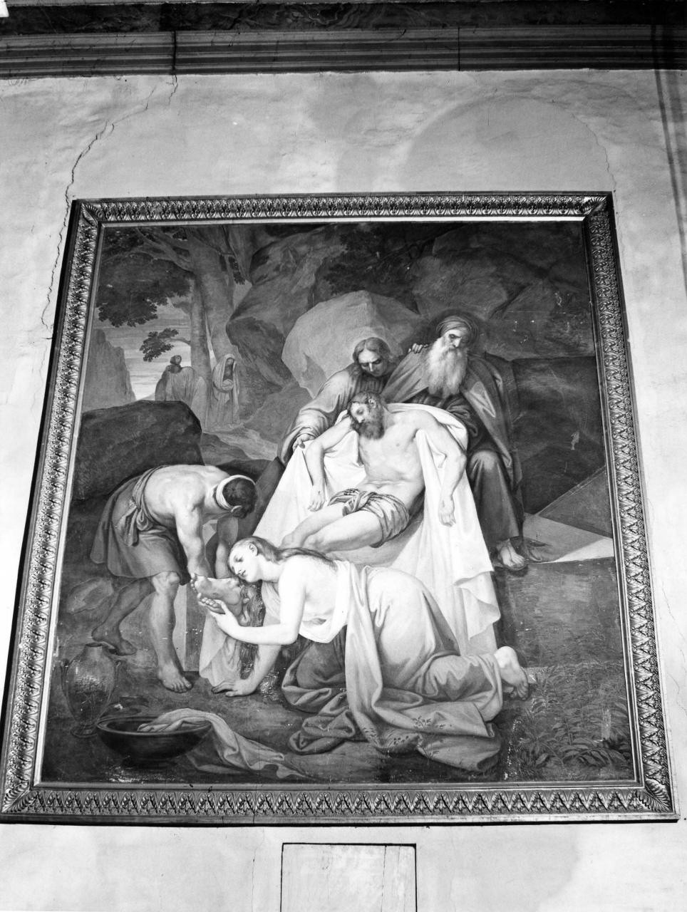 deposizione di Cristo nel sepolcro (dipinto) di Bezzuoli Giuseppe (sec. XIX)