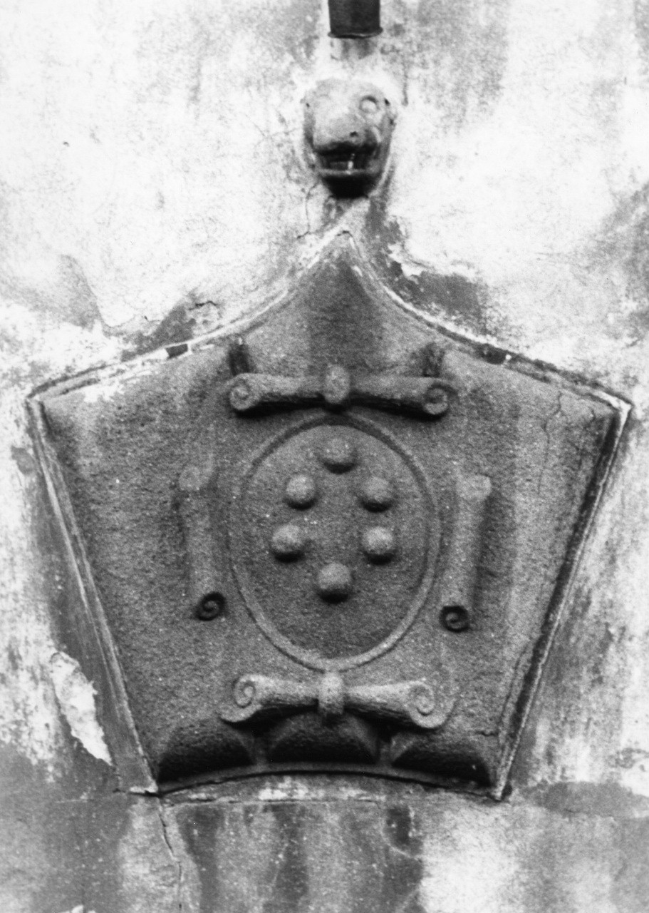 stemma gentilizio della famiglia Medici (rilievo) - manifattura toscana (secc. XVI/ XVII)