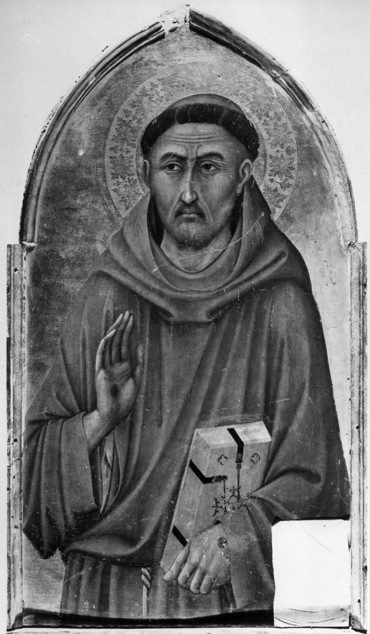 San Francesco d'Assisi (dipinto, frammento) di Ugolino di Nerio (attribuito) (sec. XIV)