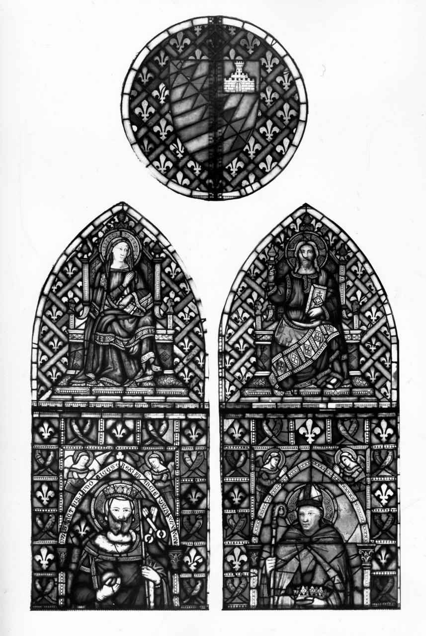 Madonna, Cristo, Santi (vetrata) di Gaddi Taddeo (sec. XV)
