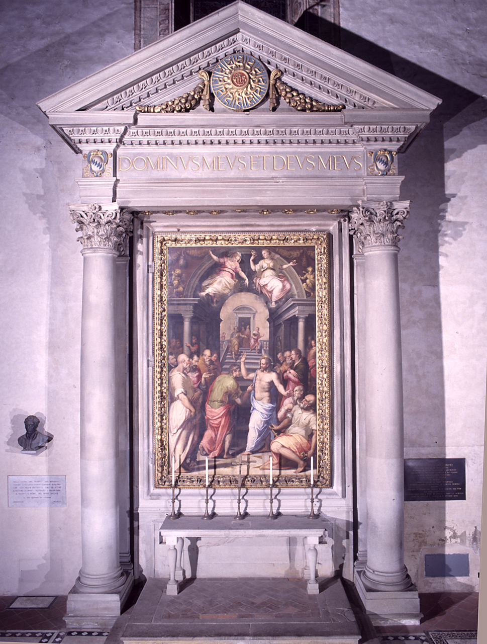 altare di Vasari Giorgio, Francesco da Sangallo detto Margotta - bottega fiorentina (sec. XVI)