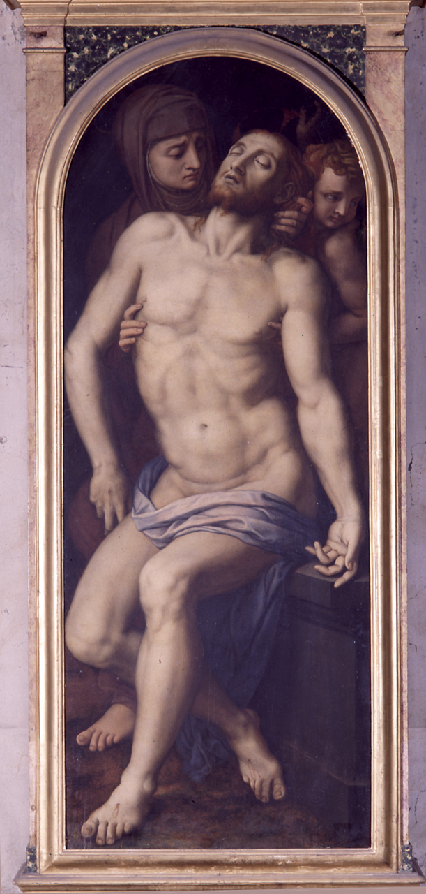 Cristo in pietà (dipinto) di Allori Agnolo detto Bronzino (sec. XVI)