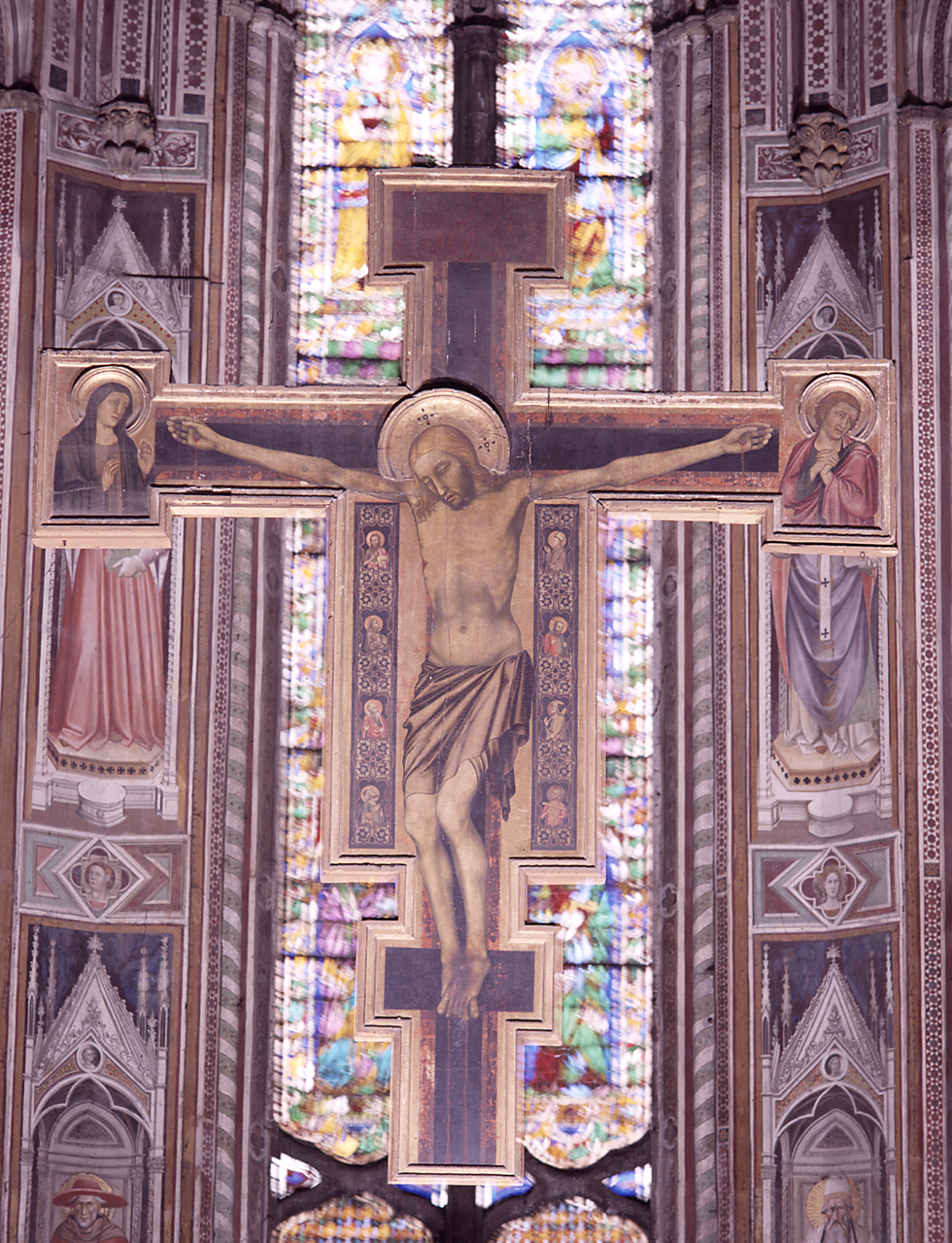 Cristo crocifisso (croce dipinta) di Giovanni di Bonino (sec. XIV)