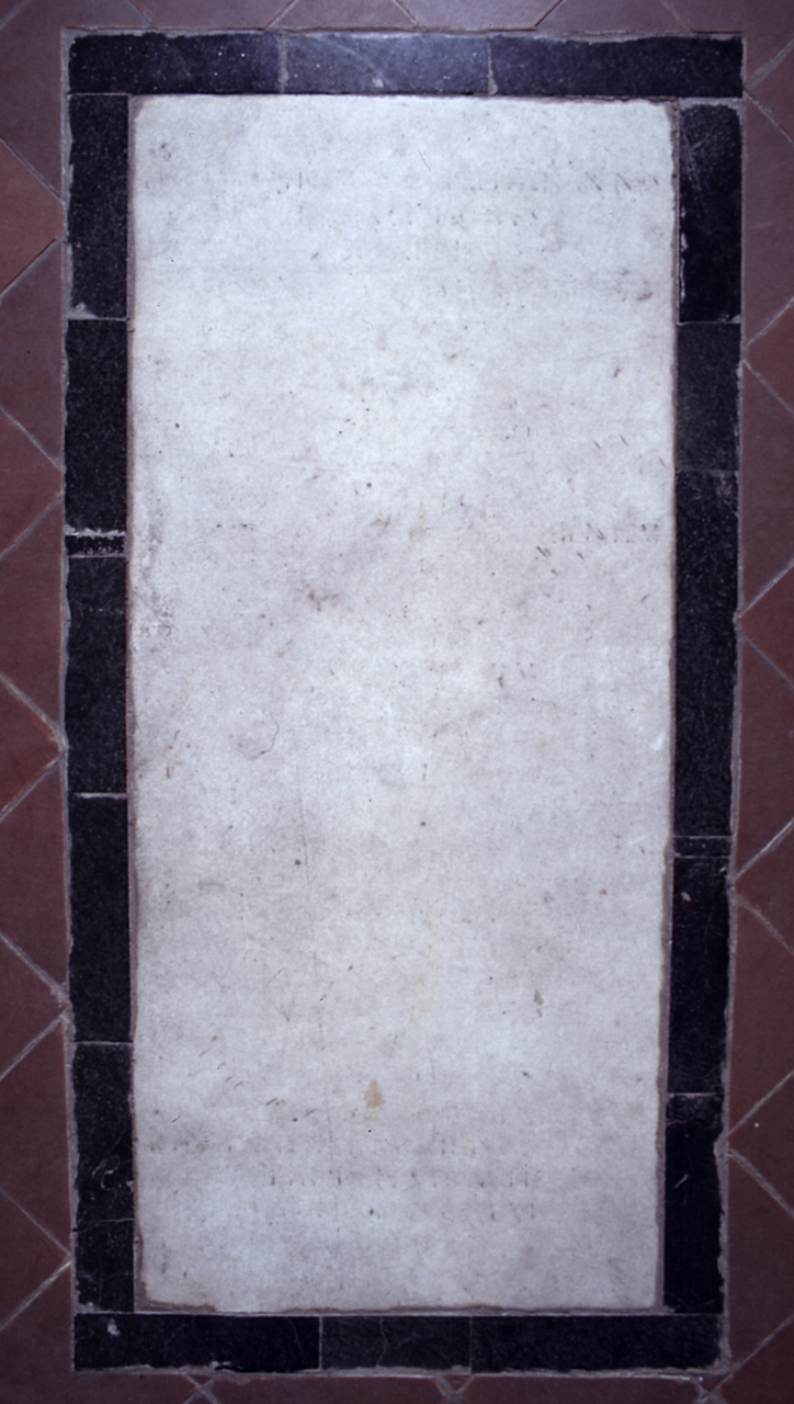 lastra tombale - bottega fiorentina (sec. XVI)