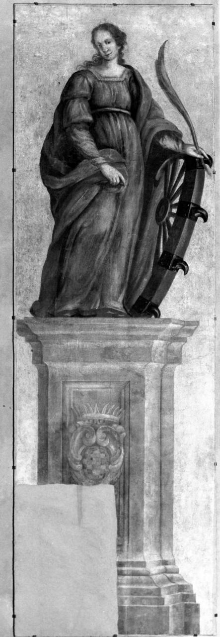 Crocifissione tra Santi (dipinto, ciclo) di Rocchetti Agostino (attribuito) (fine sec. XVII)