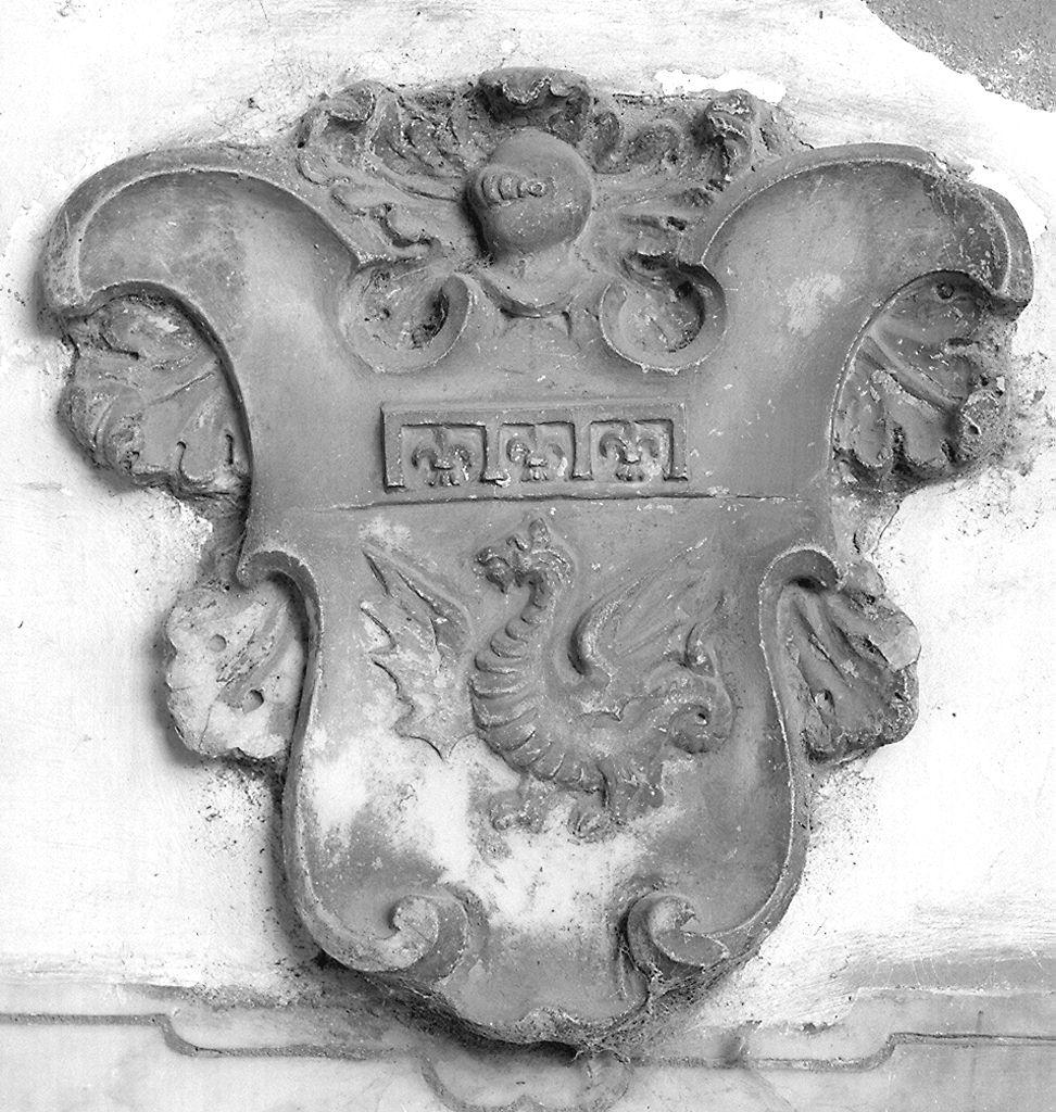 stemma gentilizio della famiglia Ansaldi (rilievo) - produzione toscana (sec. XVII)