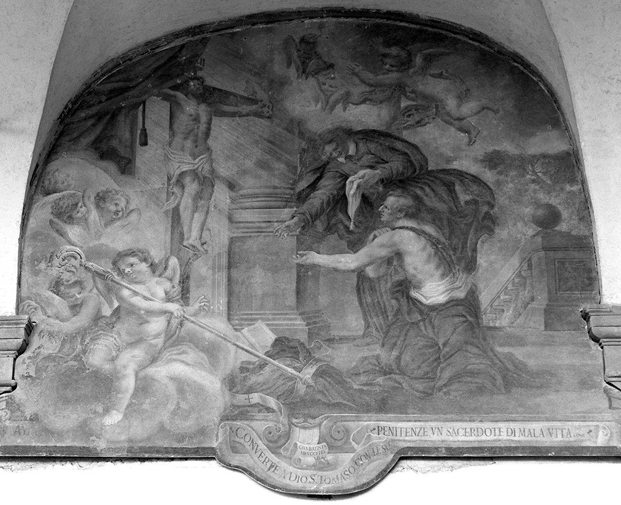 episodio della vita di San Tommaso da Villanova (dipinto) di Meucci Giovanni Battista, Bimbacci Attanasio (sec. XVIII)