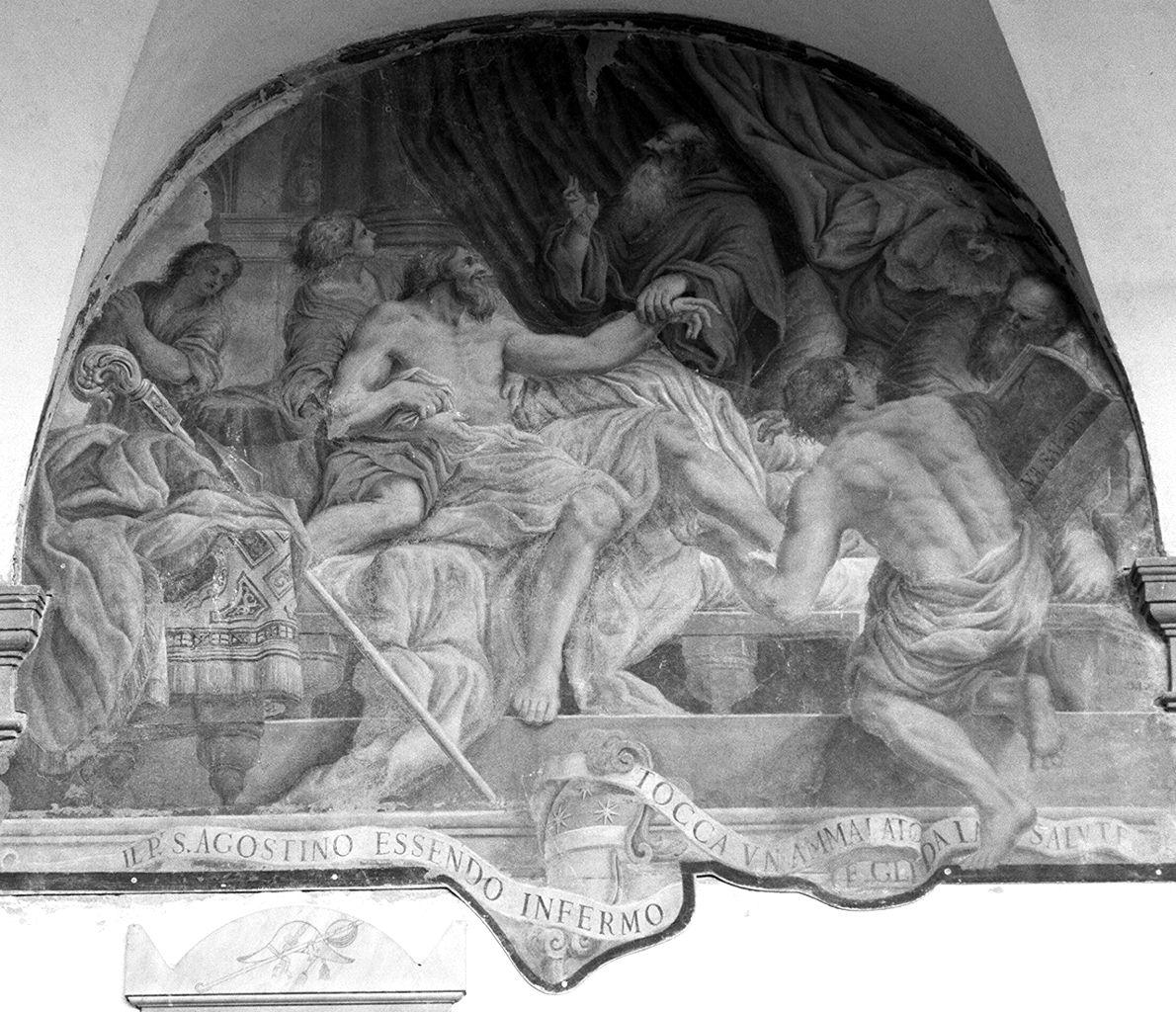 episodio della vita di Sant'Agostino (dipinto) di Bimbacci Attanasio (sec. XVIII)