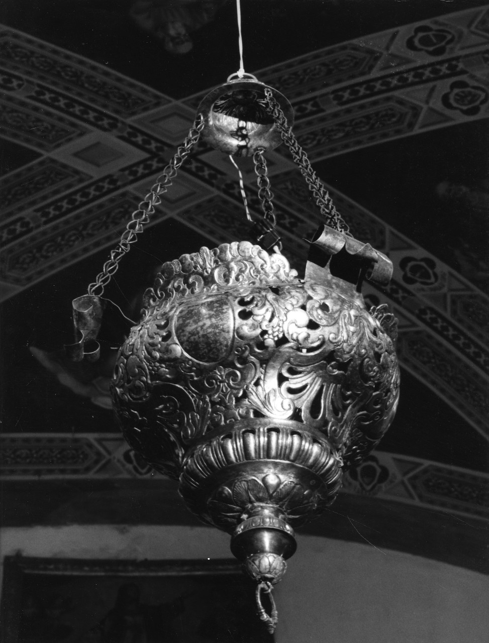 lampada da chiesa - bottega toscana (sec. XVII)
