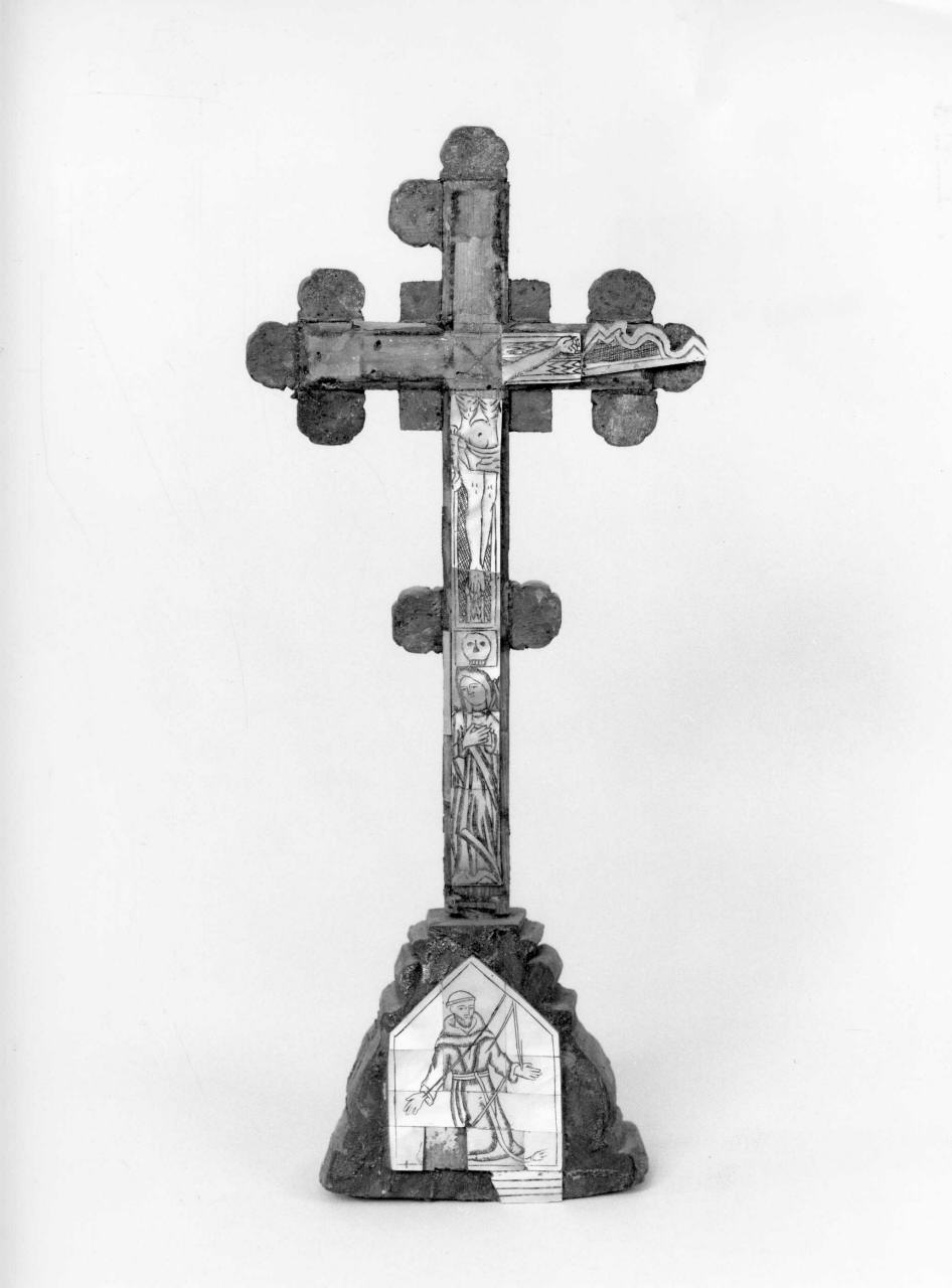Cristo crocifisso (croce da tavolo) - manifattura francescana (metà sec. XIX)