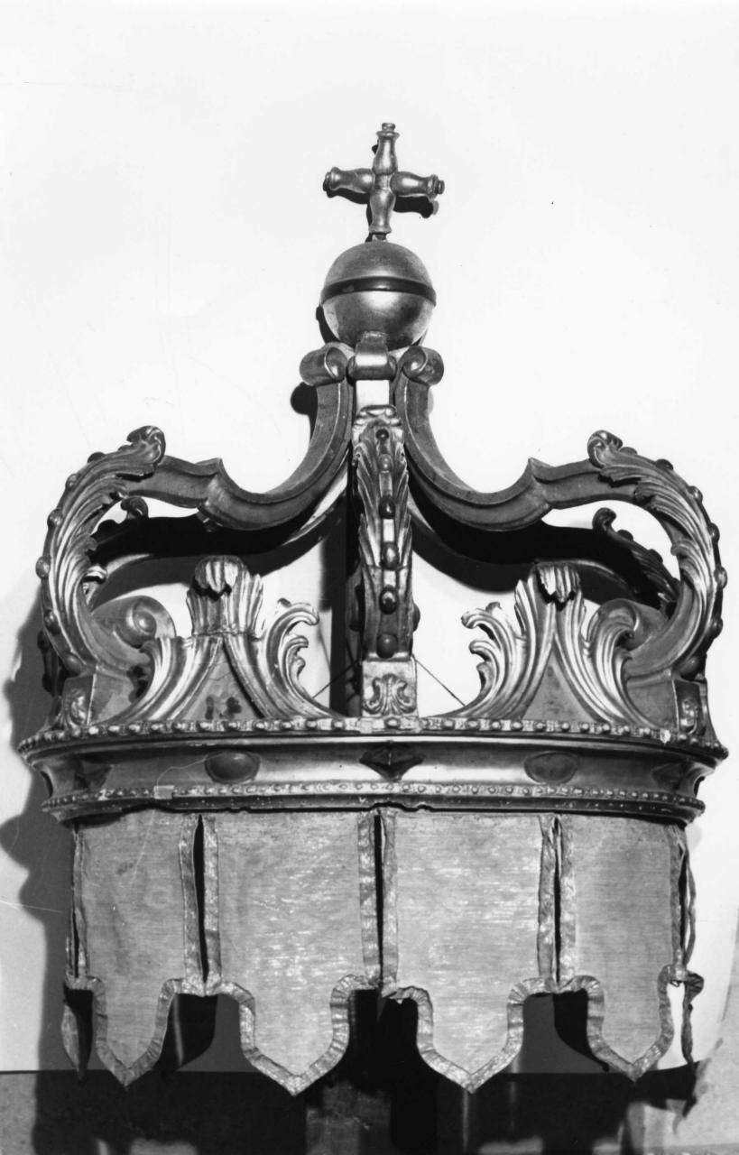 corona pensile - bottega toscana (fine/inizio secc. XVIII/ XIX)