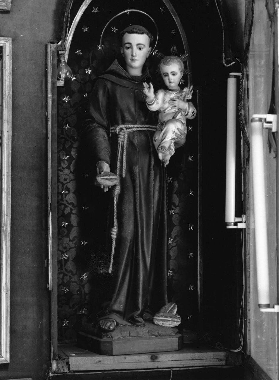 Sant'Antonio da Padova con il bambino (statua) - bottega francese (seconda metà sec. XIX)