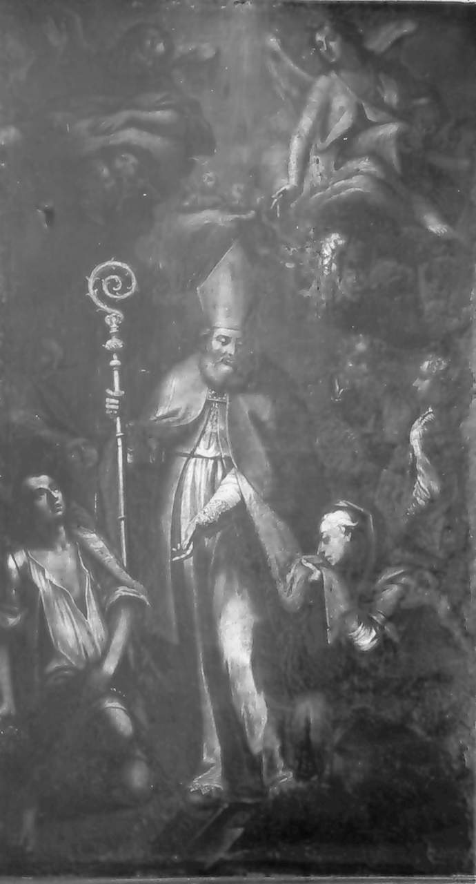 san Paolino vescovo di Nola (dipinto) di Tais Giacomo (sec. XVIII)