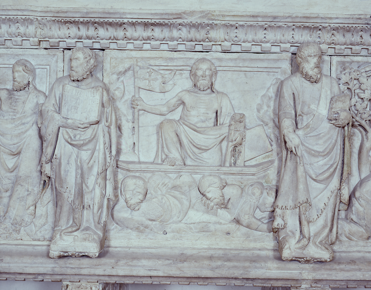 resurrezione di Cristo (rilievo) di Tino di Camaino (sec. XIV)