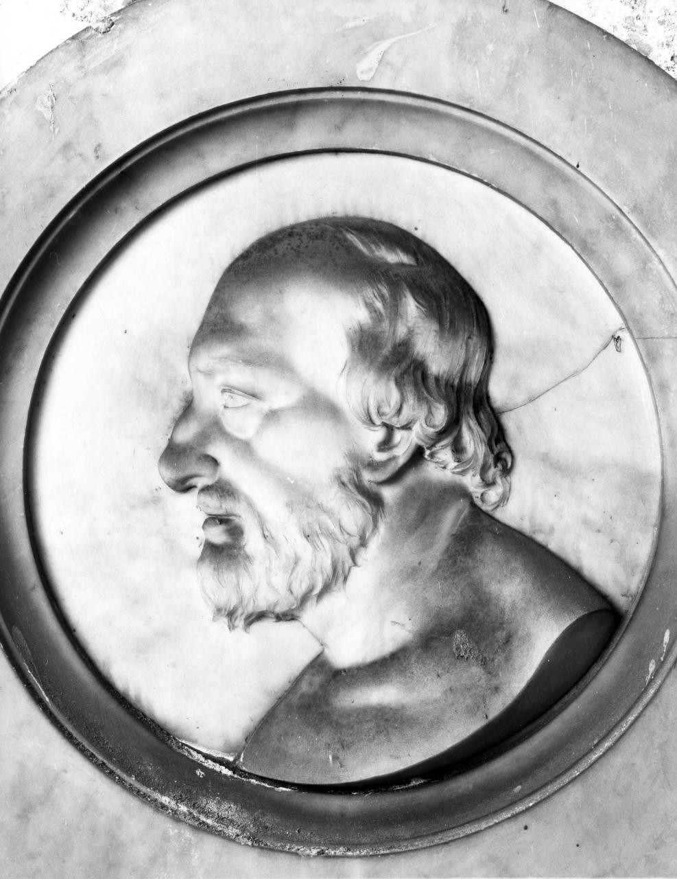 ritratto di Carlo Bologna (rilievo) - ambito fiorentino (sec. XIX)
