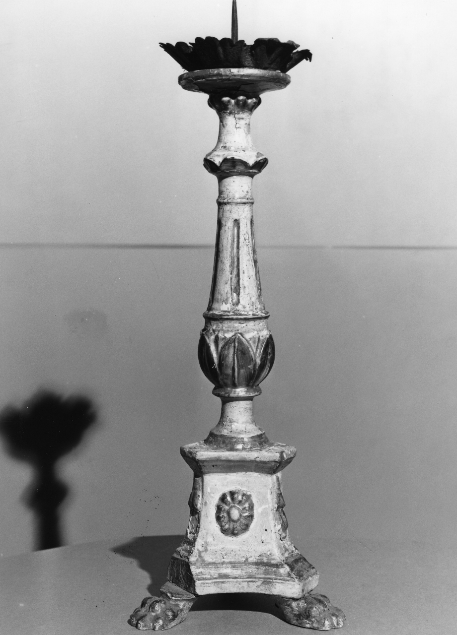 candeliere, coppia - manifattura toscana (sec. XVIII)