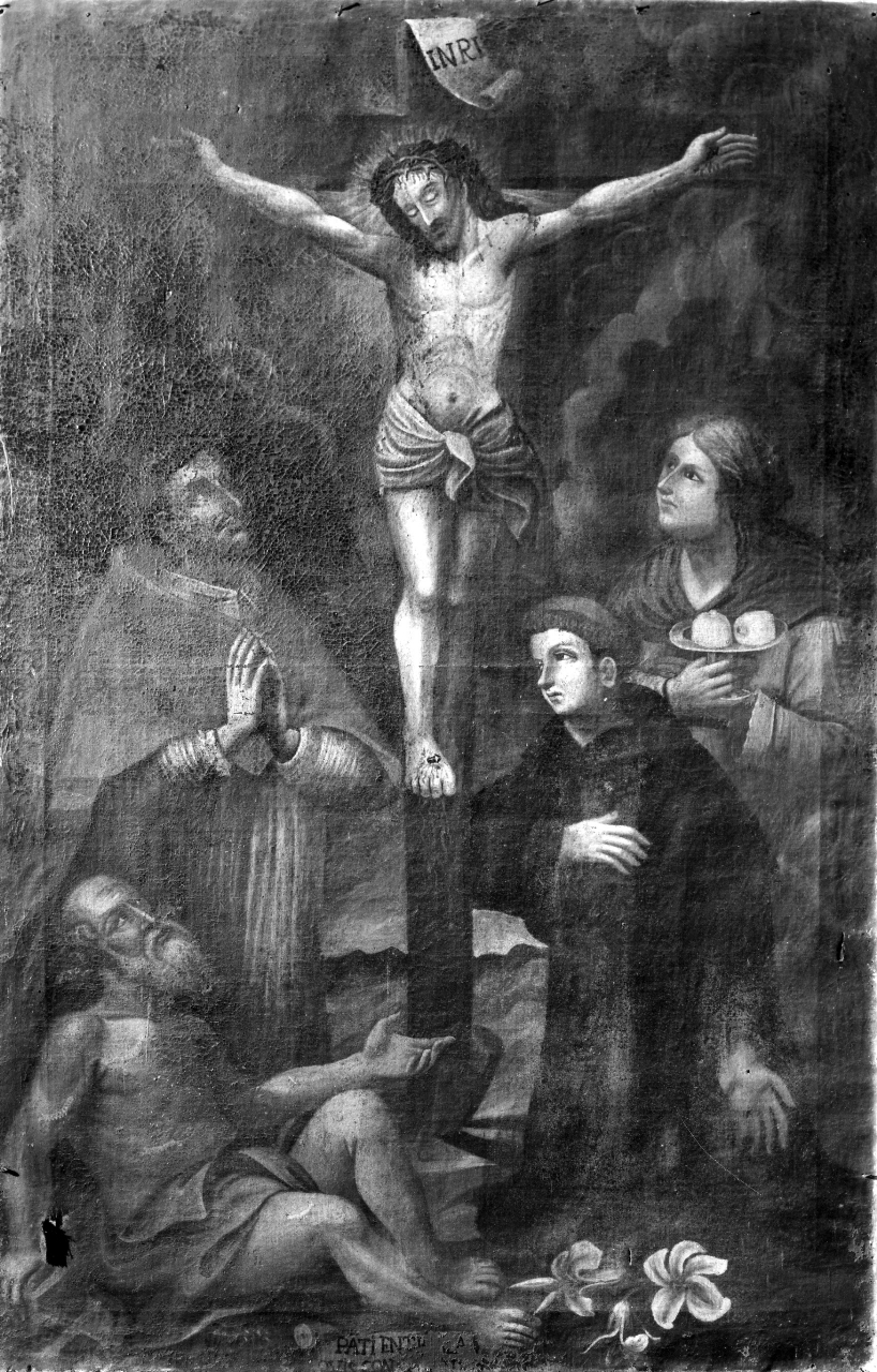 Cristo tra apostoli e Santi (dipinto) - ambito toscano (sec. XVIII)