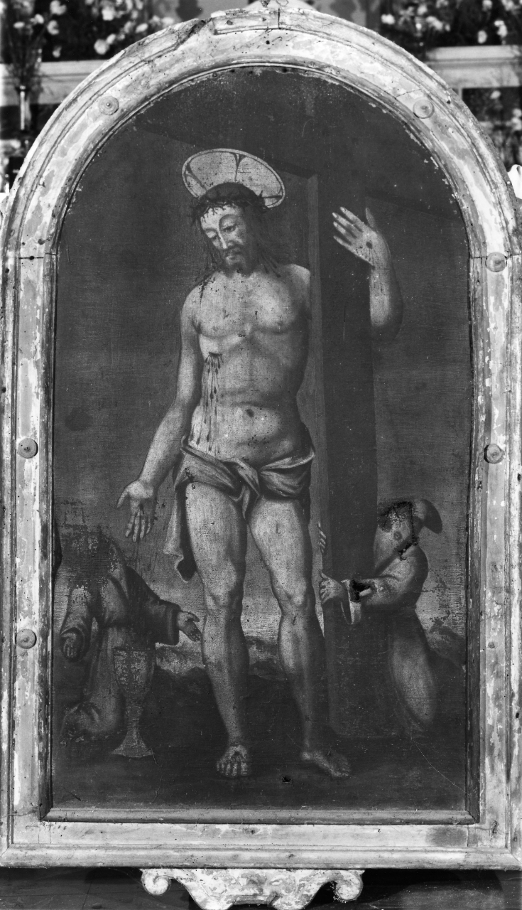 Cristo che abbraccia la croce (dipinto) - ambito toscano (sec. XVII)